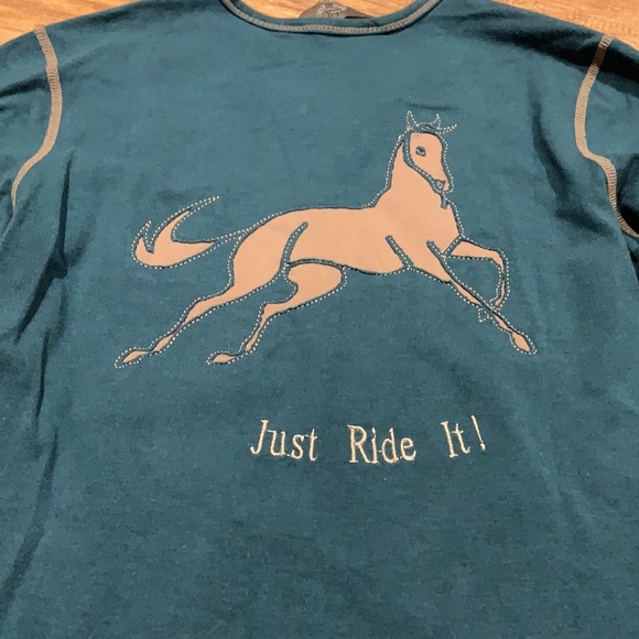 Goode Rider long sleeve quarter button down riding top - Picture 9 of 12